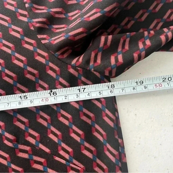 BCBGMaxAzria Drew Dress Geometric Print Front Zip Sz XXS - Picture 15 of 16